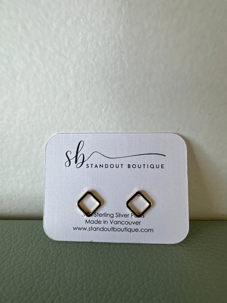 Standout Boutique Square Gold Studs