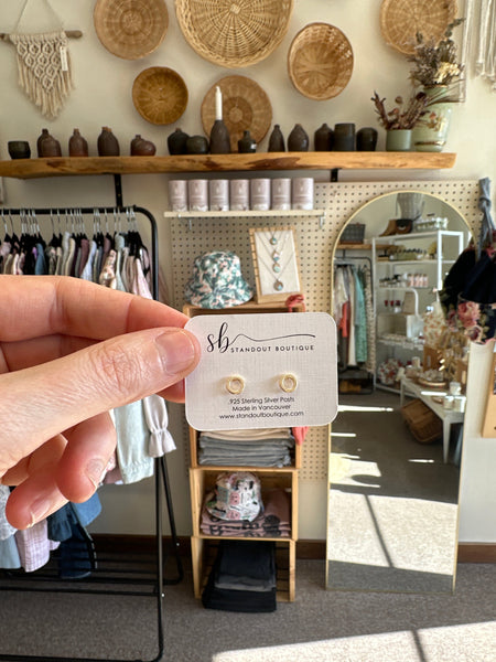 Standout Boutique Circle Gold Studs