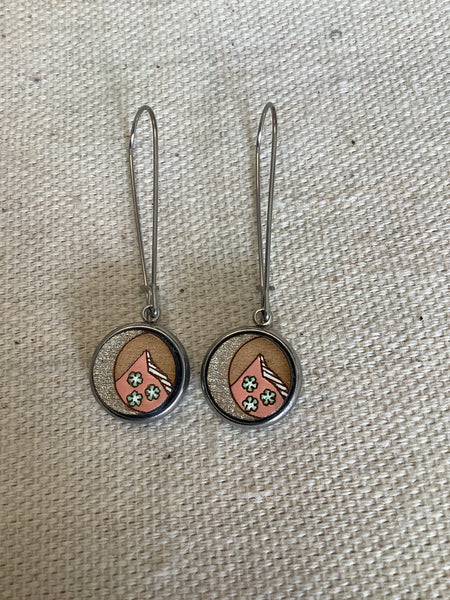 Sick Chick Mountain Snowflake Dangle Earrings #18