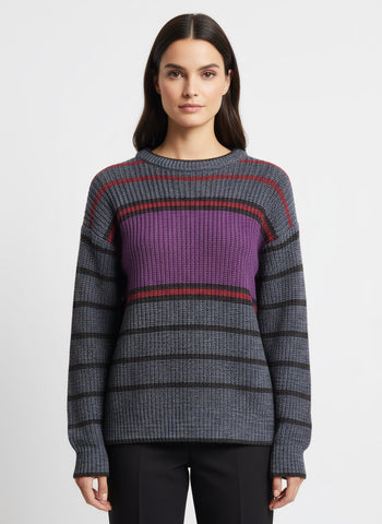 Vintage Striped Knit Sweater