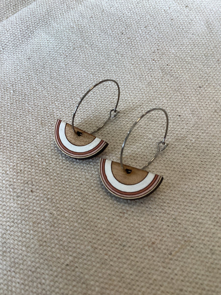 Sick Chick Half Moon Dangle Earrings