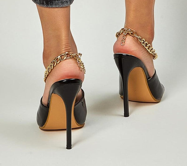 Chain Sandal Stiletto