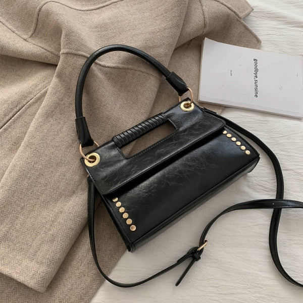 Western Style Leather Handbag