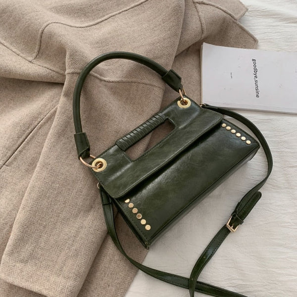 Western Style Leather Handbag