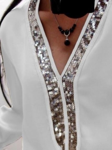Women's Sequin Accent Top with practical styling and dependable silhouette control.