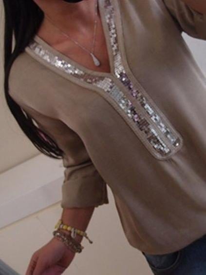 Women's Sequin Accent Top with practical styling and dependable silhouette control.