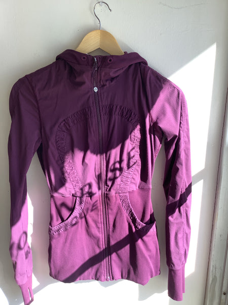 Lululemon Purple Hooded Zip-up Jacket