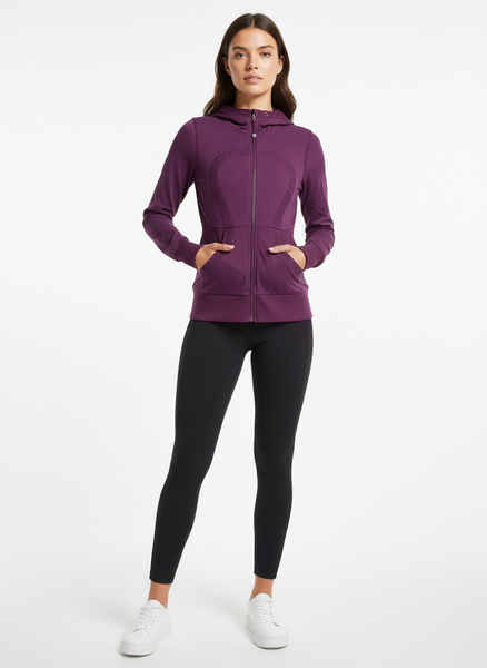 Lululemon Purple Hooded Zip-up Jacket