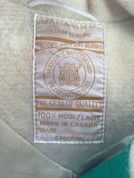 Vintage Hudson Bay Company Point Blanket Coat- Made In Canada