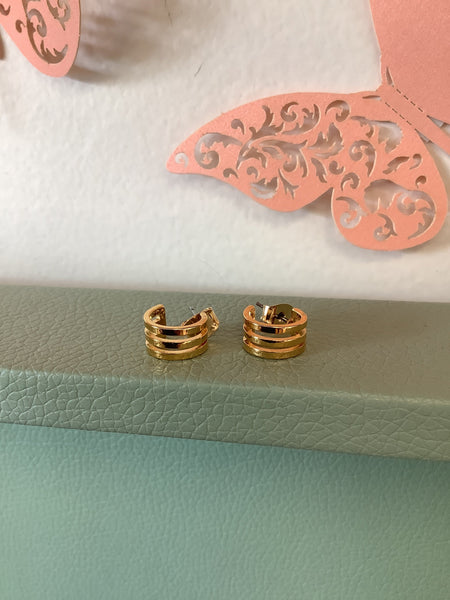 Standout Boutique Gold Trio studs