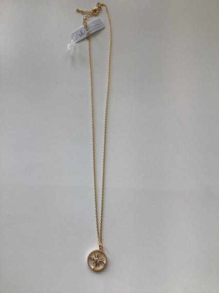 Sol Gold+Zirconia Necklace- Standout Boutique(Vancouver, BC)