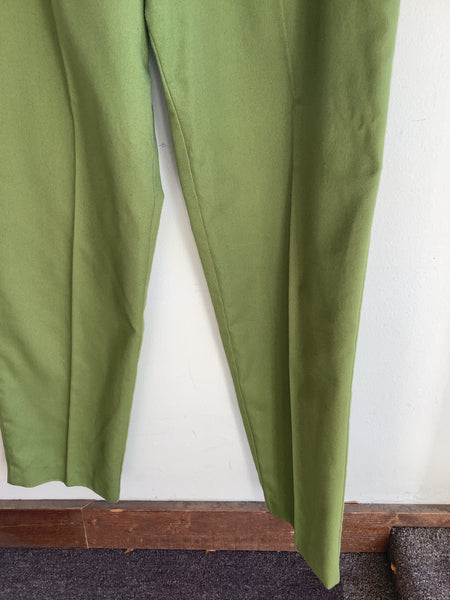 Vintage High-Waisted Green Trouser