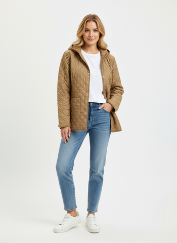 Vintage Postcard Quilted Jacket