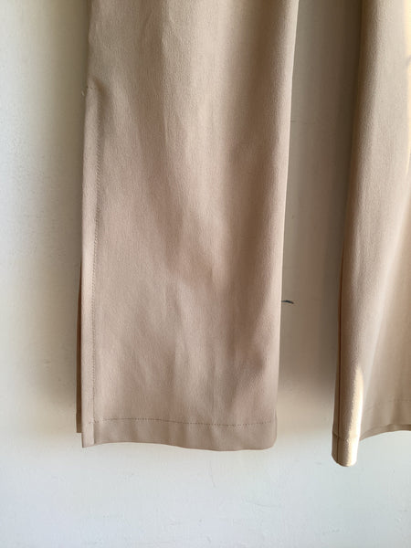 Y2K Sirens Low Rise Beige Split Pant