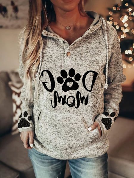 women's heather gray henley hoodie with button placket made for easy styling and wardrobe coordination, with premium-like structure and finish. with