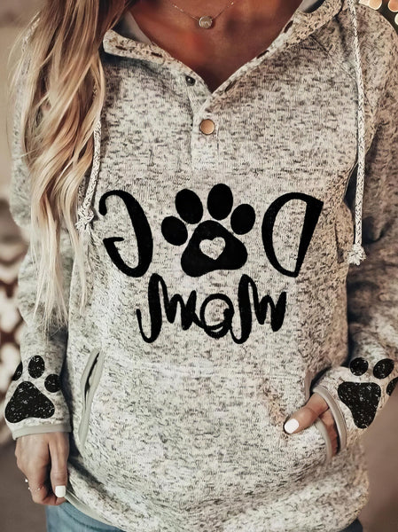 women's heather gray henley hoodie with button placket made for easy styling and wardrobe coordination, with premium-like structure and finish. with