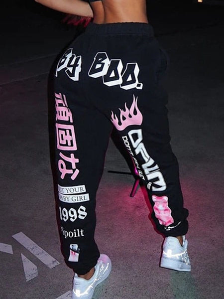 Fashionable Printed Loose Casual Harun Pants