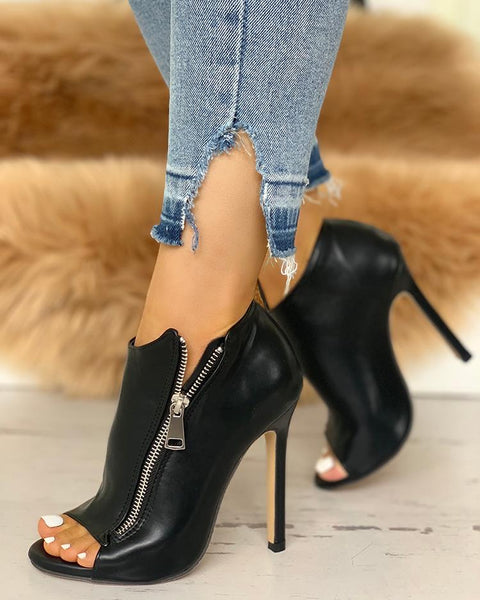 Side Zip Mules