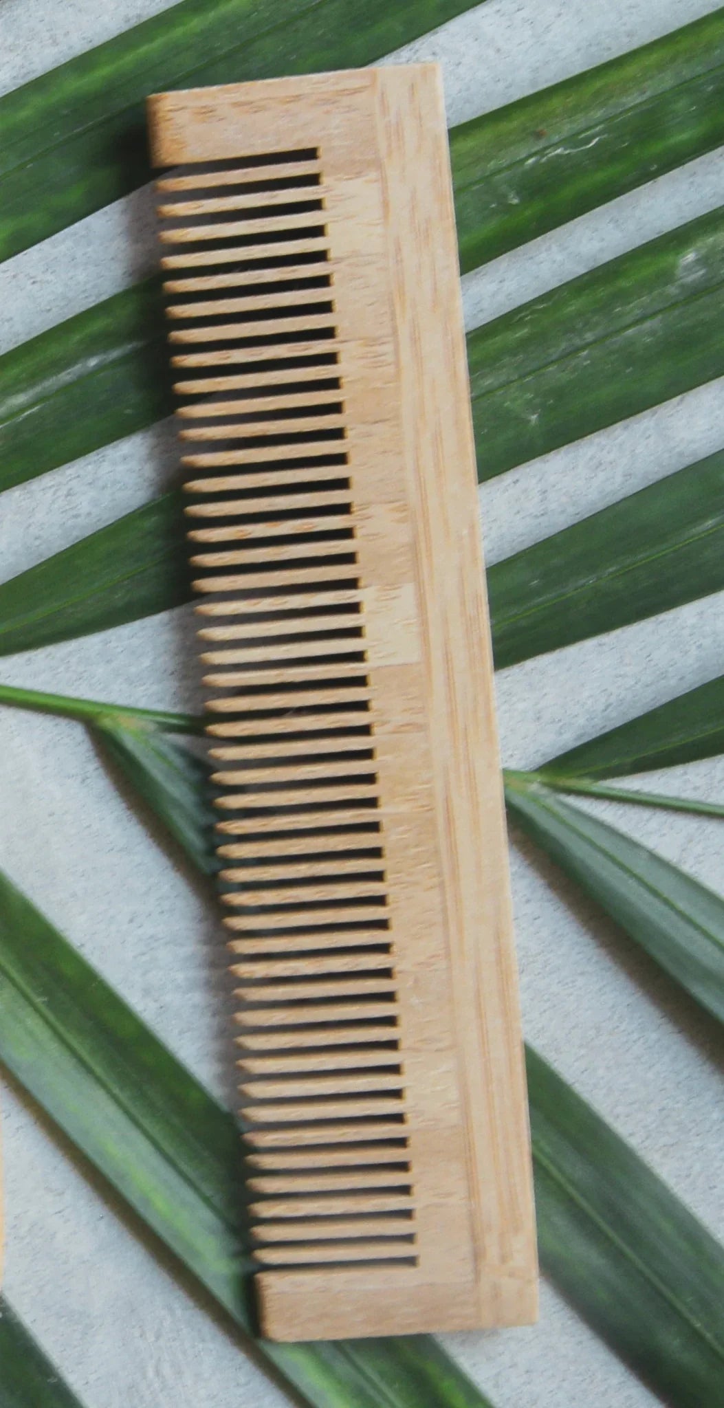 Creating Smaller Footprints Bamboo Comb