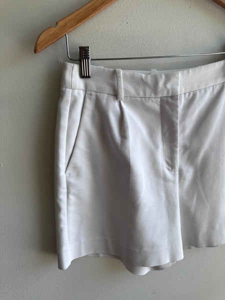 Zara Structured White Shorts – Size Small