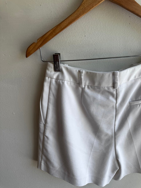 Zara Structured White Shorts – Size Small