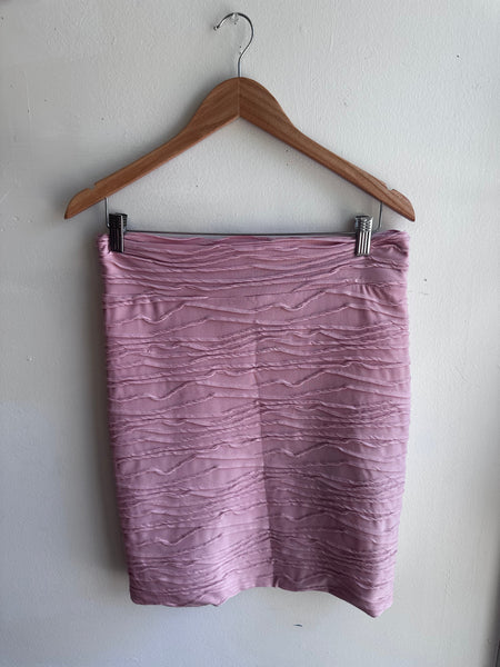 Y2K Brat Star Stretchy Skirt – Dusty Rose (Size Large)