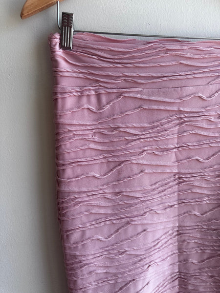 Y2K Brat Star Stretchy Skirt – Dusty Rose (Size Large)