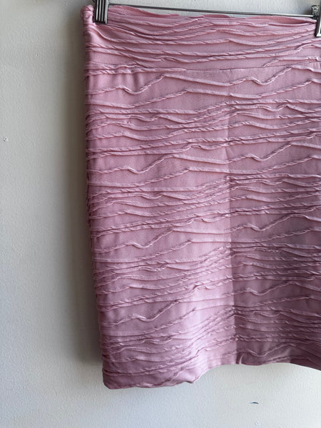 Y2K Brat Star Stretchy Skirt – Dusty Rose (Size Large)
