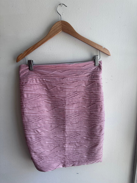 Y2K Brat Star Stretchy Skirt – Dusty Rose (Size Large)