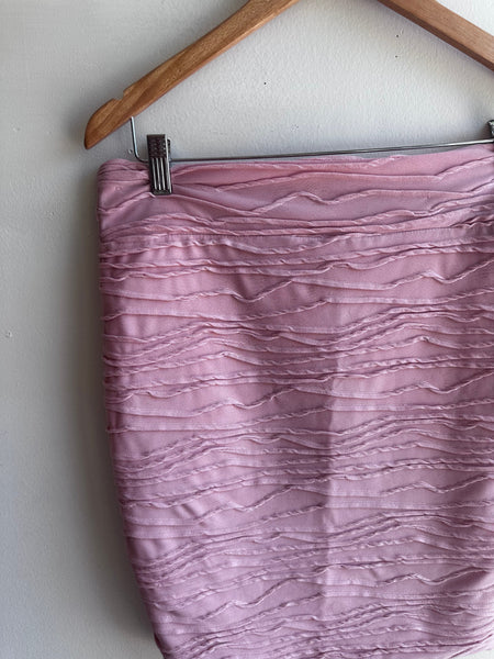 Y2K Brat Star Stretchy Skirt – Dusty Rose (Size Large)