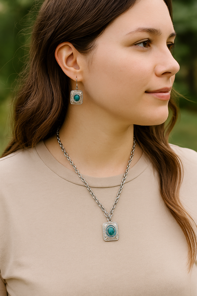 Moonlit Mesa Turquoise Jewelry Set
