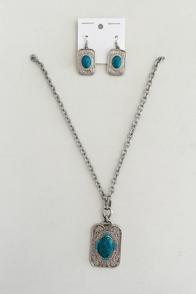 Moonlit Mesa Turquoise Jewelry Set