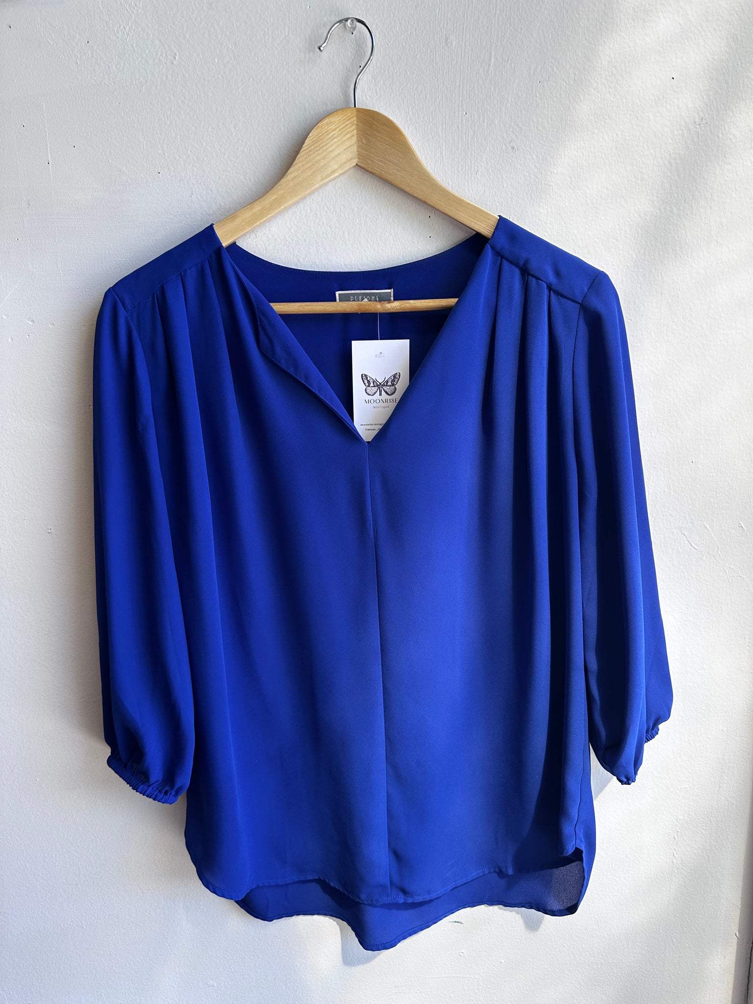 Indio Hour Draped Blouse | Size Medium