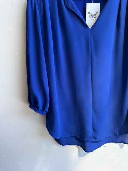 Indio Hour Draped Blouse | Size Medium
