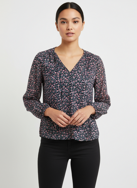 Wildflower Waltz Sheer Blouse | Size XS