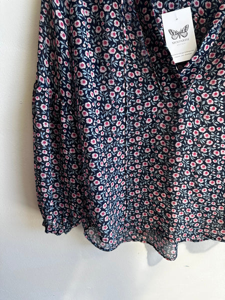 Wildflower Waltz Sheer Blouse | Size XS