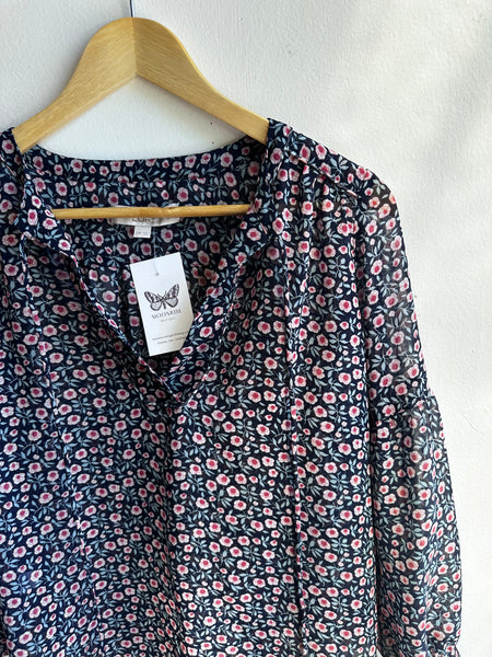 Wildflower Waltz Sheer Blouse | Size XS