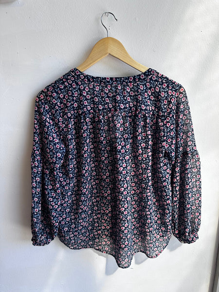 Wildflower Waltz Sheer Blouse | Size XS
