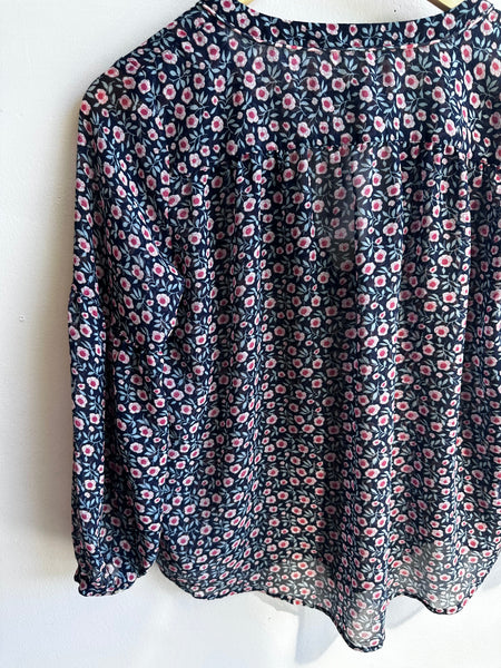 Wildflower Waltz Sheer Blouse | Size XS