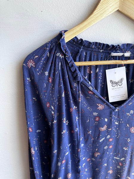 Bluebelle Dusk Ruffled Blouse | Size Medium