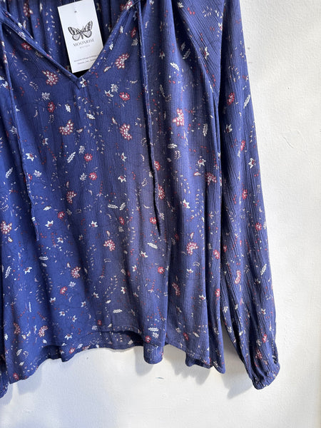 Bluebelle Dusk Ruffled Blouse | Size Medium