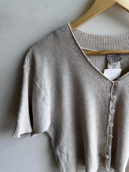 Sandswept Button-Up Tee | Size Medium | Made in Canada