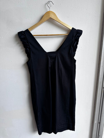 Laura Black Ruffle Sleeve Cocktail Dress – Size 6