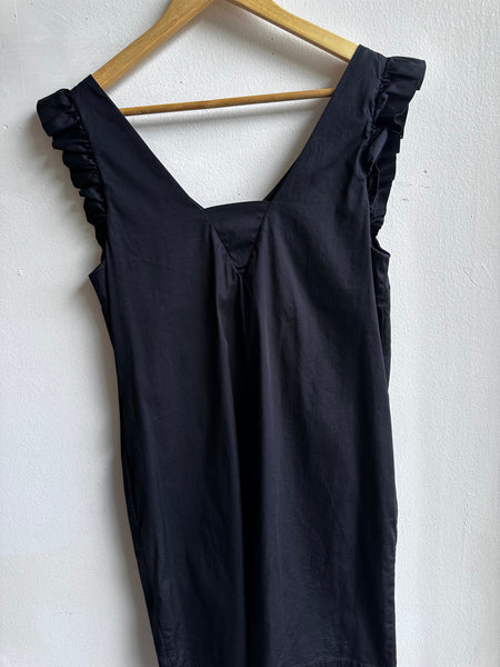 Laura Black Ruffle Sleeve Cocktail Dress – Size 6