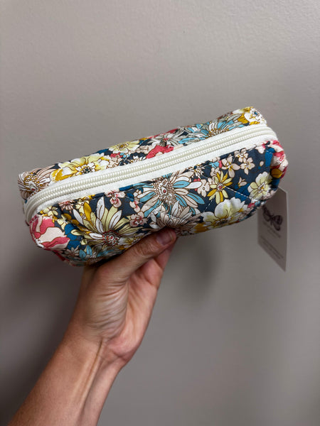 Floral Quilted Travel Case - Size Small