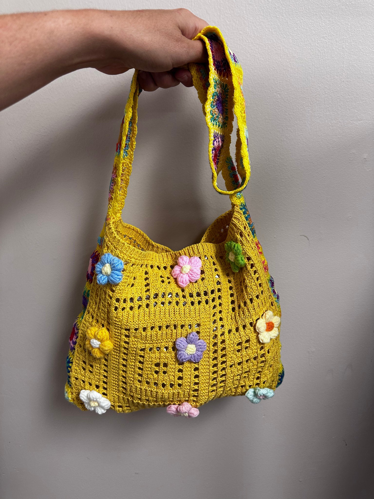 Sunny Days Crochet Flower Bag