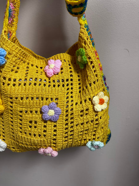 Sunny Days Crochet Flower Bag