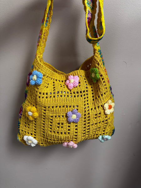 Sunny Days Crochet Flower Bag