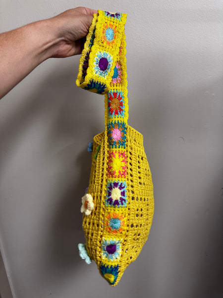 Sunny Days Crochet Flower Bag
