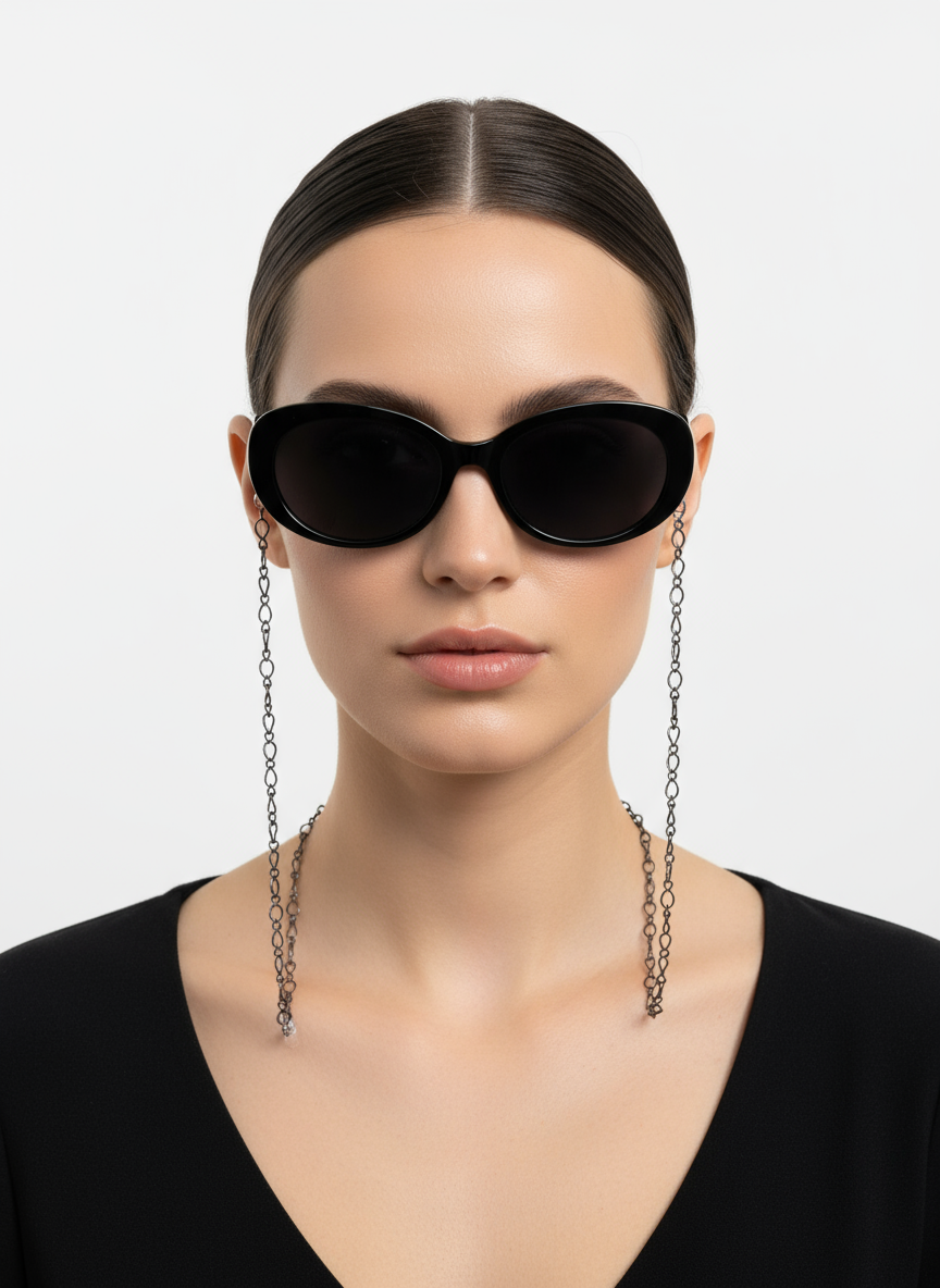 Handmade Gunmetal Chain Sunglass Catchers